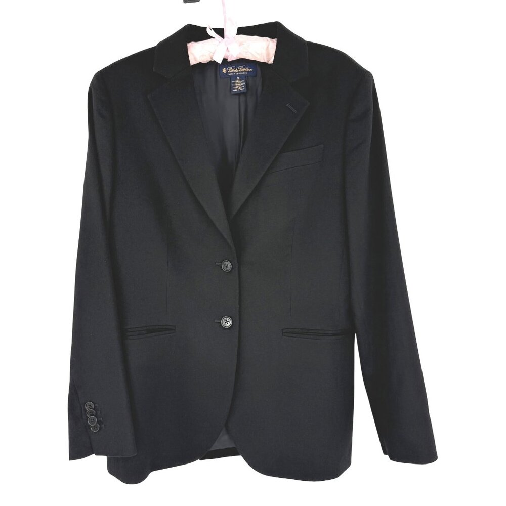 Brooks Brothers Loro Piana Black Italian Luxury Cashmere Blazer Jacket Workwear - Picture 16 of 16